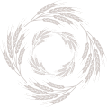 Crop leaves in circular fashion for decorative purposes