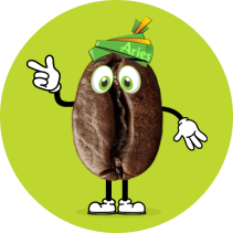 Aries Animated Image of Coffee bean