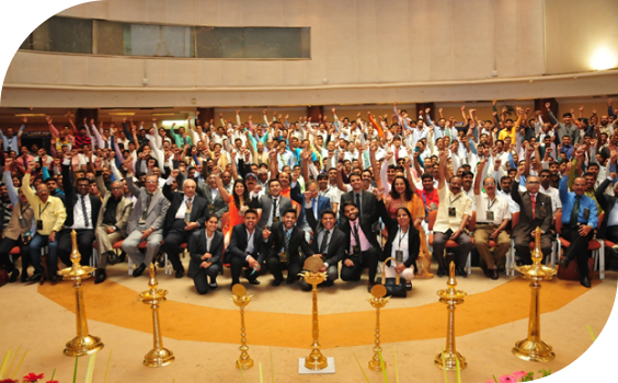 Aries people crowd showing their uniformilty