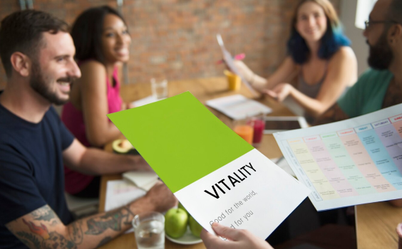 People discussing about vitality element