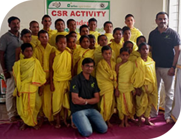 Aries Agro people at CSR activity