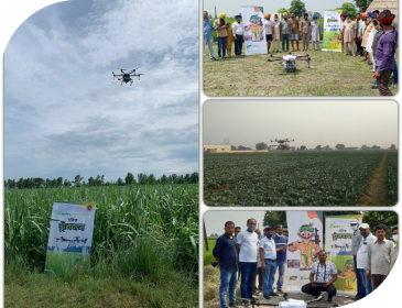 Aries Agro people attending Drone Yatra meet